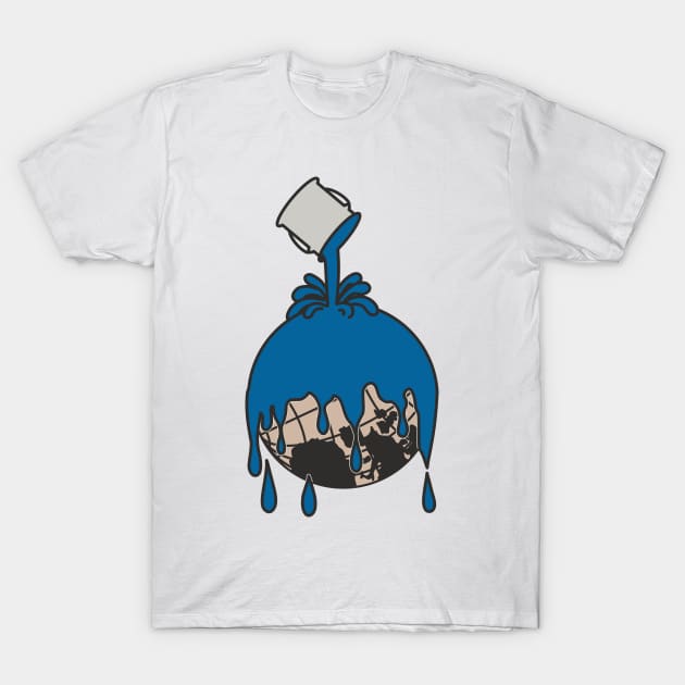Real Paint (Blue) T-Shirt by rikarts